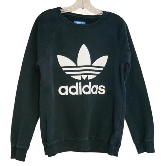 Adidas | Men's Classic Black Trefoil Sweatshirt (Size Small) - Picture 2 of 15